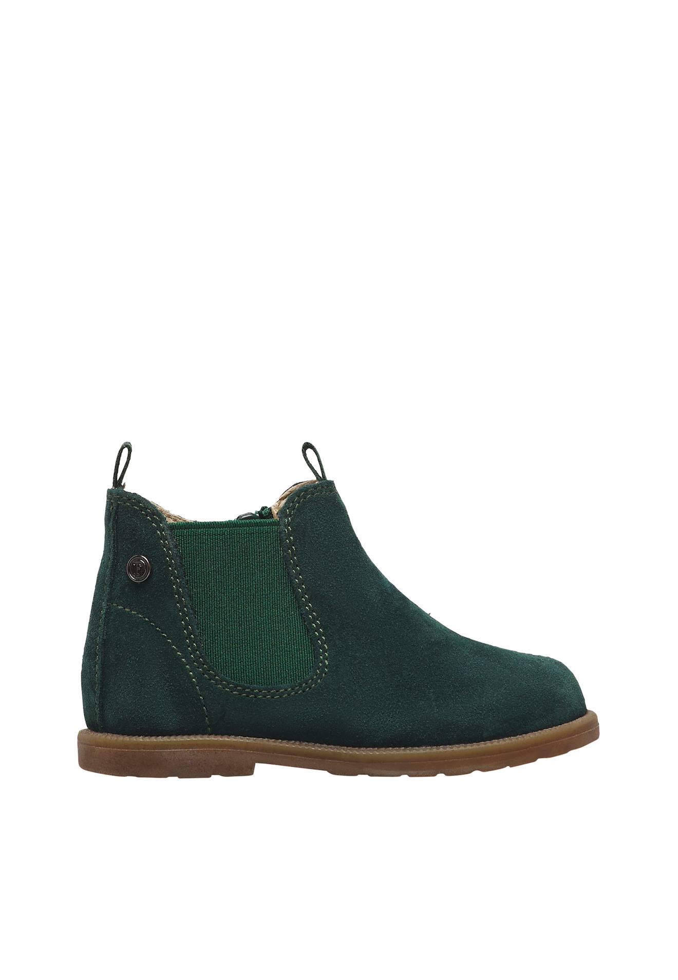 Bottines Bébé Garçon En Daim Winter Wood Vert-marron