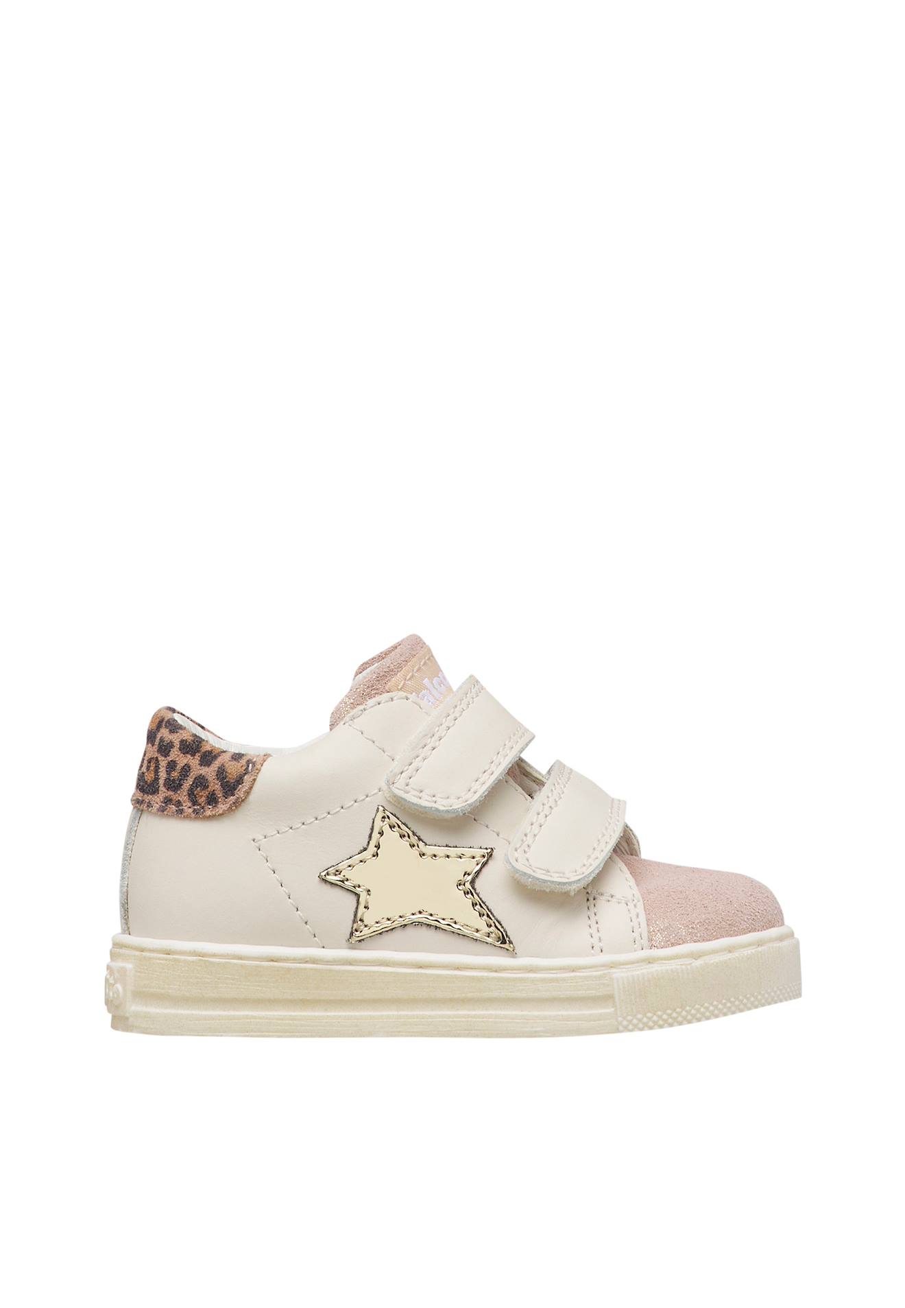 Baskets Bébé Fille En Cuir Et Daim Sasha À Scratch Blanc-rose Baskets Bébé Fille En Cuir Et Daim Sasha À Scratch Blanc-rose