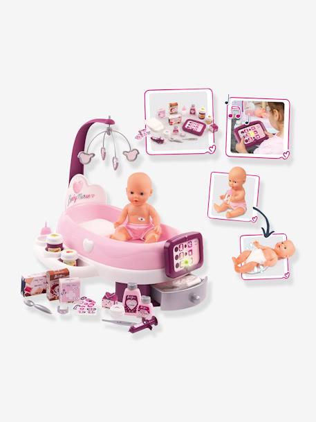 Nurserie Electronique Baby Nurse Smoby Rose Violet Blanc Smoby