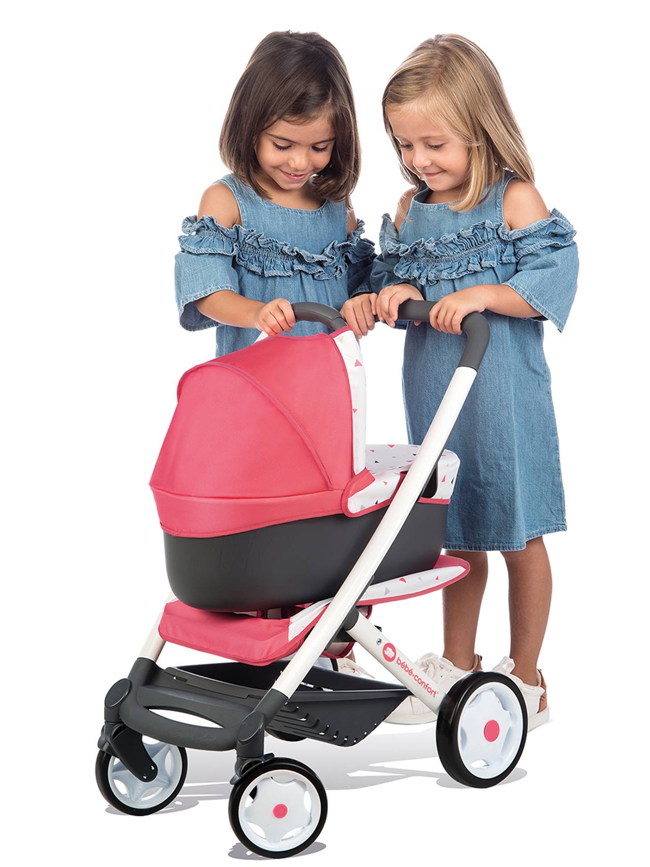 Combine Poussette Landau Bebe Confort Smoby Rose Smoby