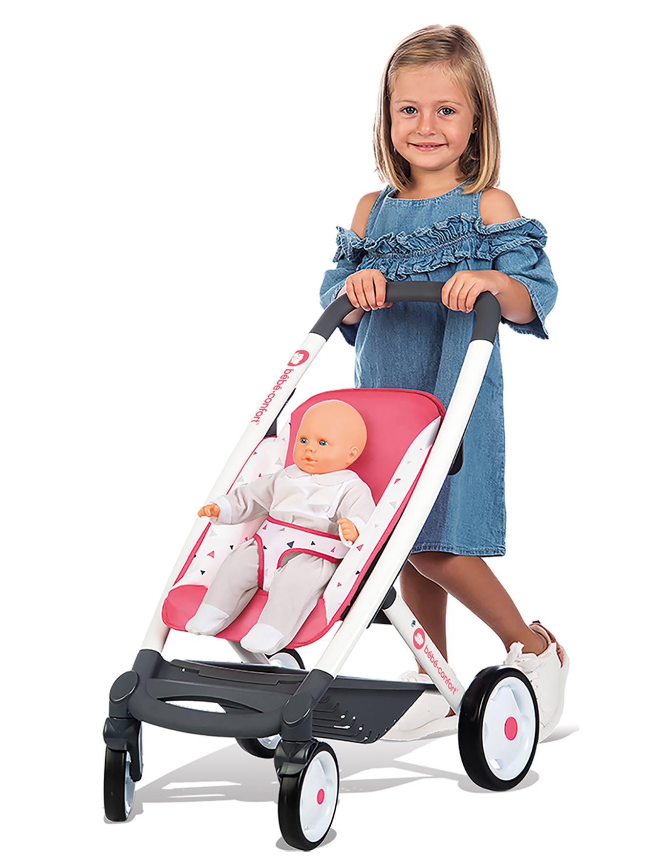 Combine Poussette Landau Bebe Confort Smoby Rose Smoby