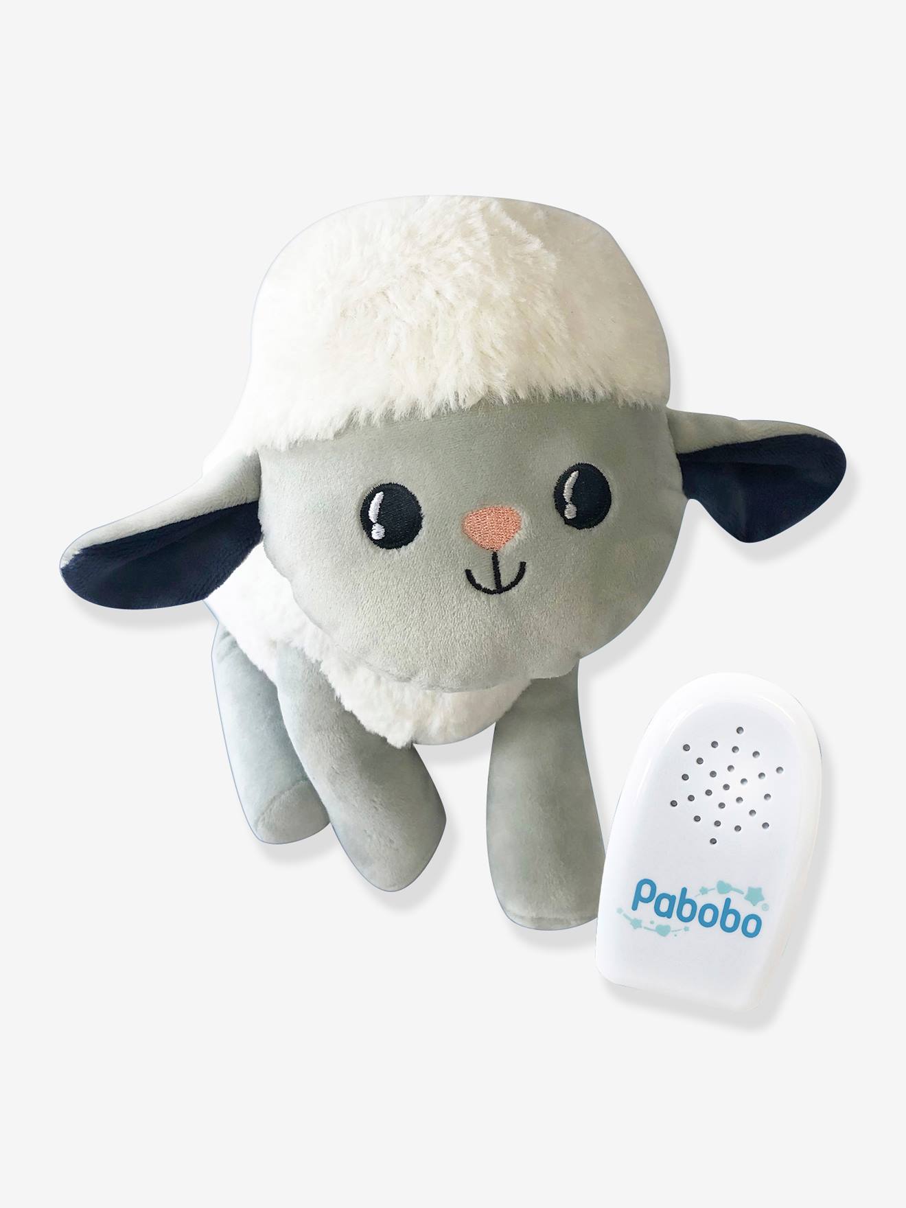 Peluche Portable Pabobo Milo Le Mouton Berceur Blanc Pabobo