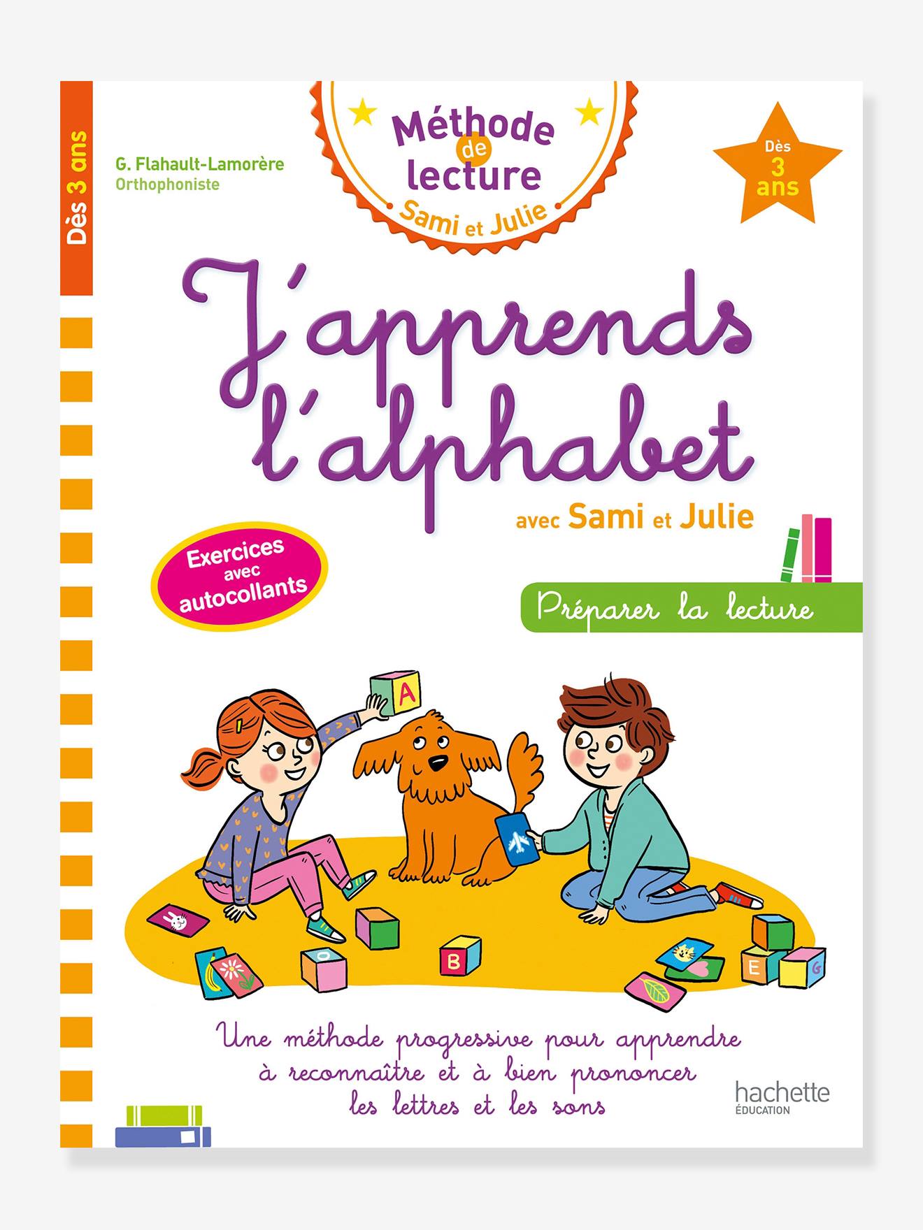 Livre éducatif J’apprends l’alphabet avec Sami et Julie HACHETTE EDUCATION bunt