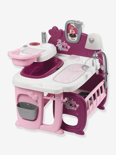 Grande Maison Des Bebes Baby Nurse Smoby Rose Violet Blanc Smoby