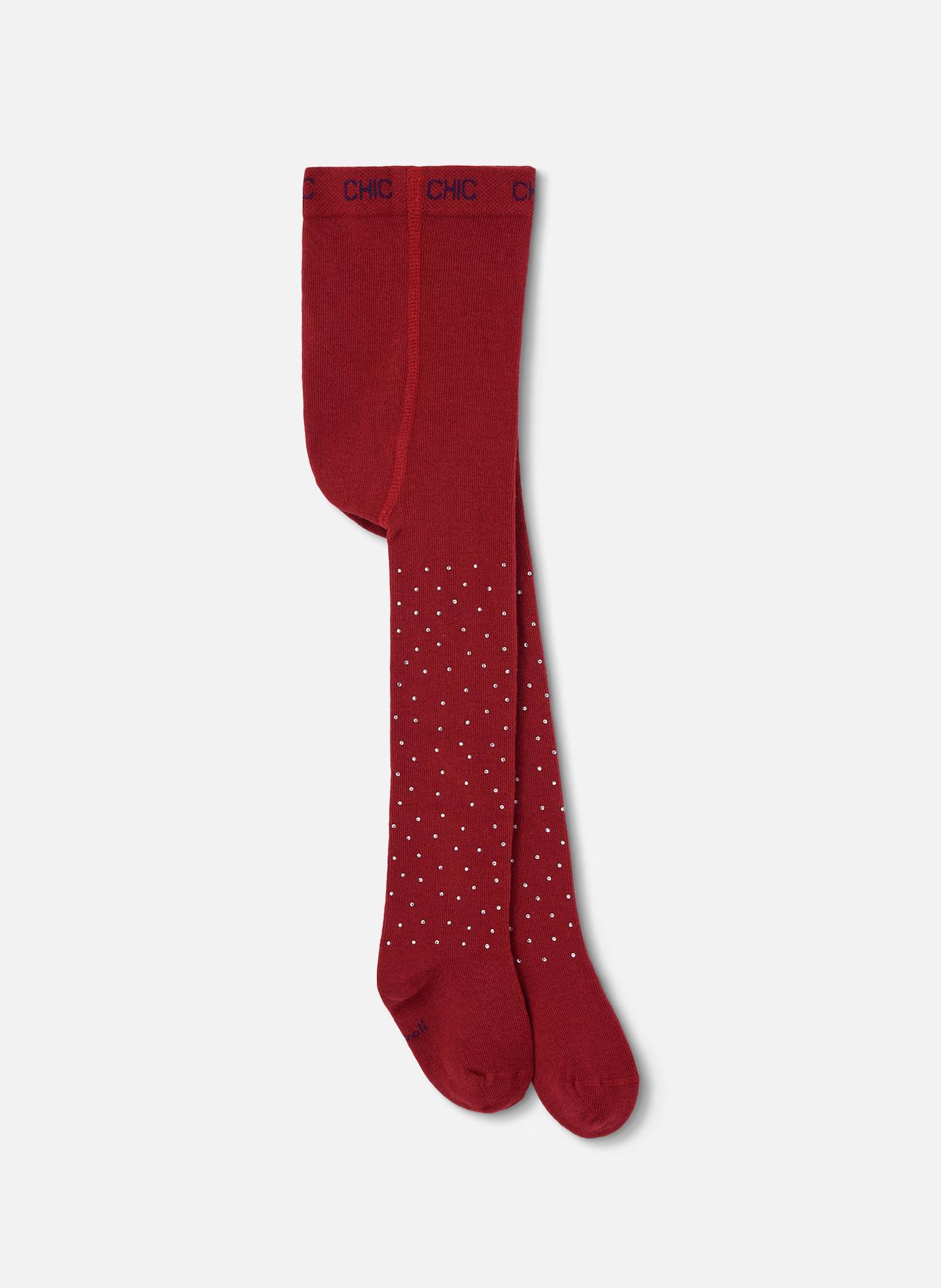Collants Avec Strass Rouge