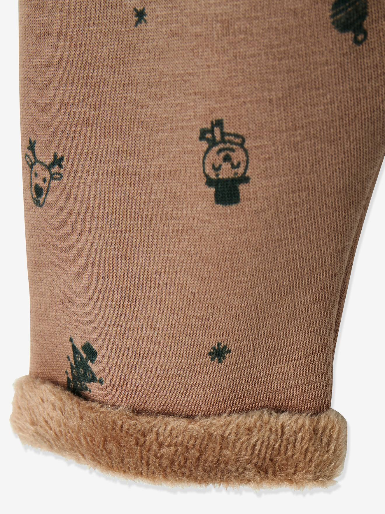 Ensemble De Noel Bebe Garcon T Shirt Pantalon Chaussettes Moka Vertbaudet