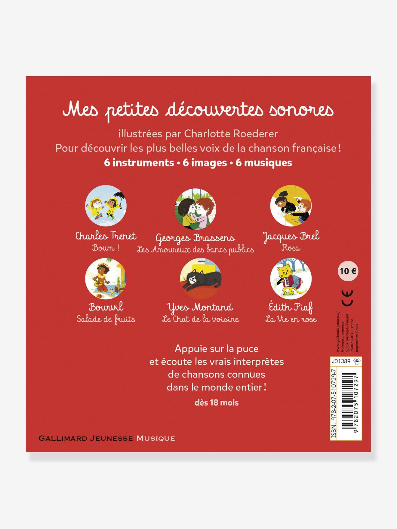 Livre Sonore Je Decouvre La Chanson Francaise Gallimard Jeunesse Gallimard