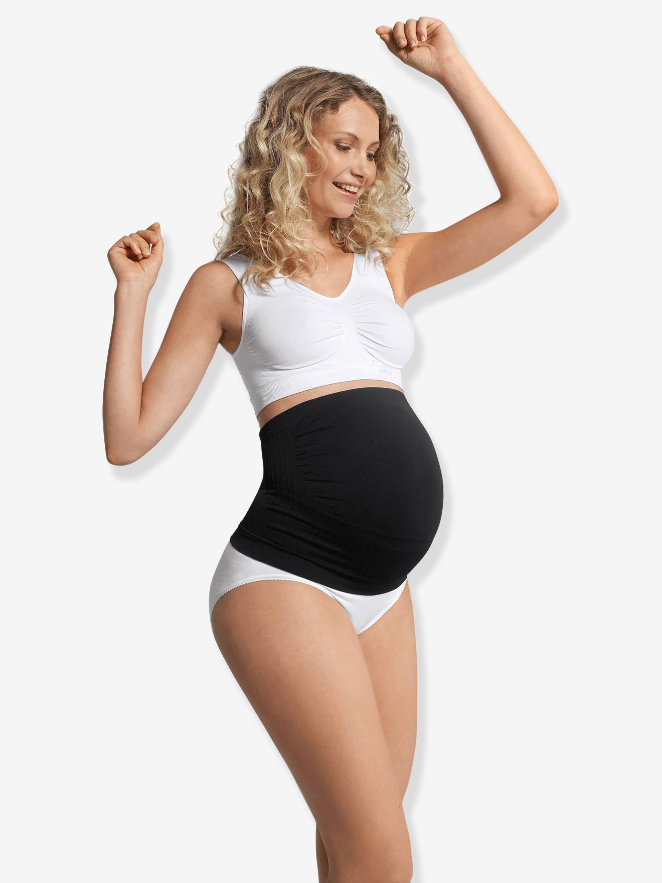 Ceinture de grossesse ventrale sans coutures CARRIWELL noir