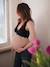 Soutien-gorge cache-coeur de grossesse et d'allaitement en coton bio CARRIWELL Noir 4 - vertbaudet enfant 