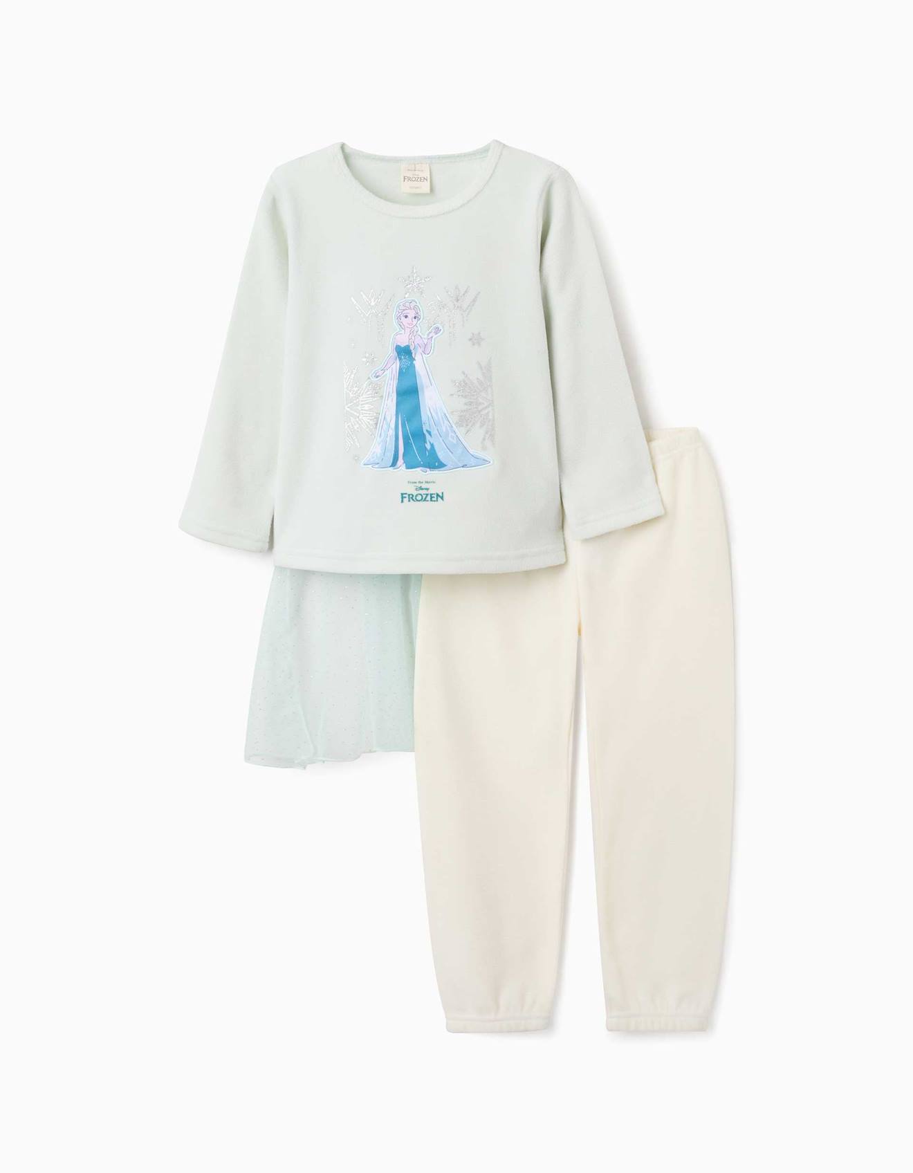 Pyjama En Polaire Avec Elsa Et Cape Vert Pyjama En Polaire Avec Elsa Et Cape Vert