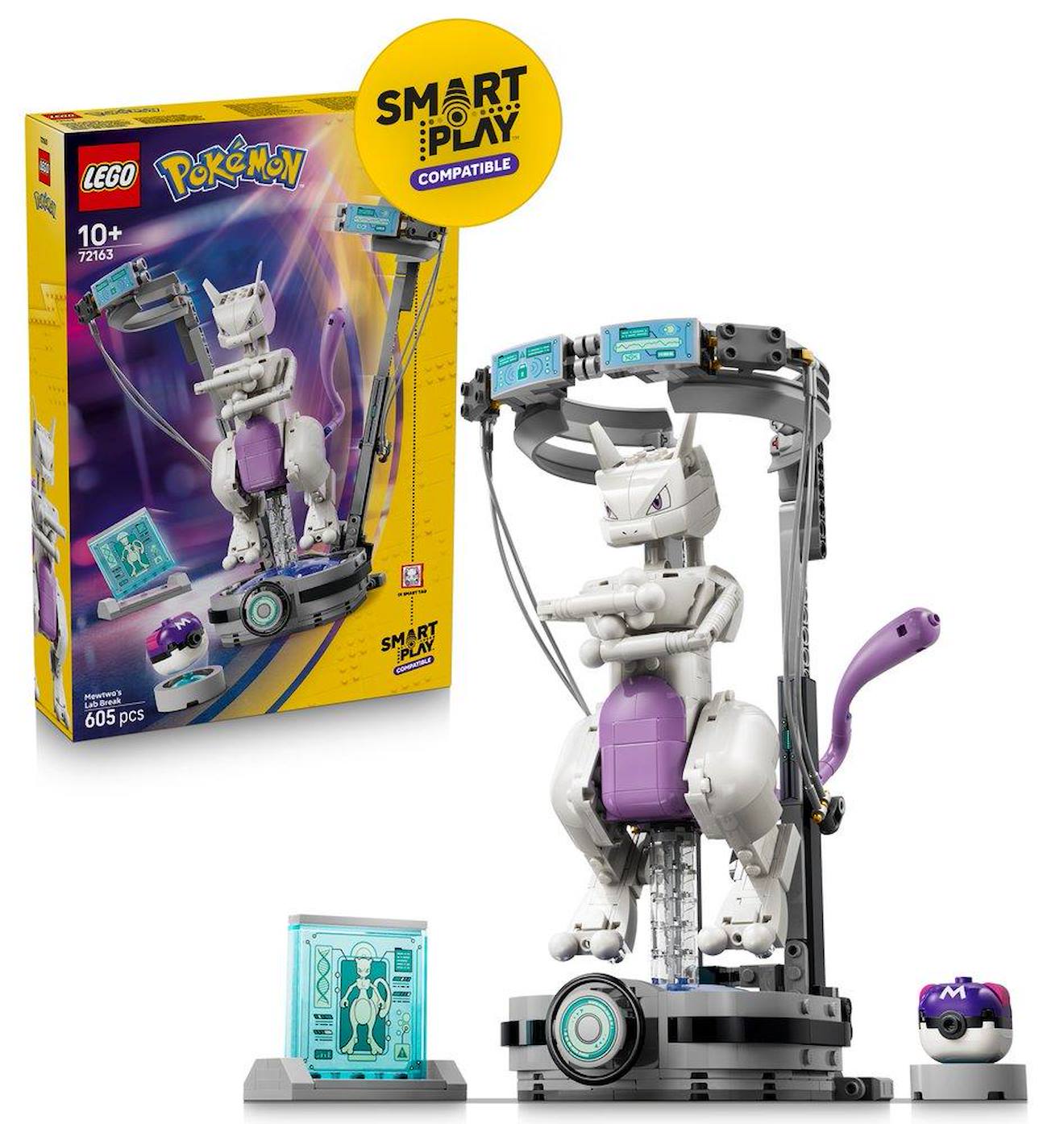 Lego Pokémon 72163 Smart Play : L évasion Du Labo De Mewtwo Multicolore