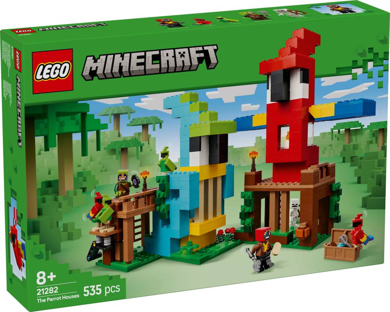 Lego Minecraft 21282 Les Nichoirs Des Perroquets Multicolore Lego Minecraft 21282 Les Nichoirs Des Perroquets Multicolore