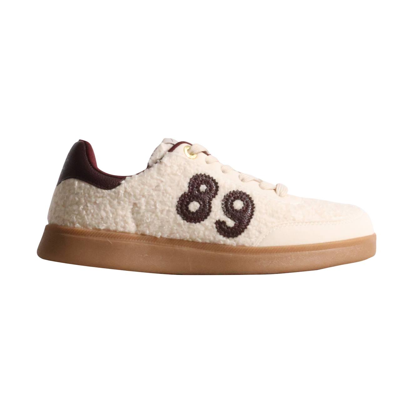 Baskets Basses Fille À Lacets Beige