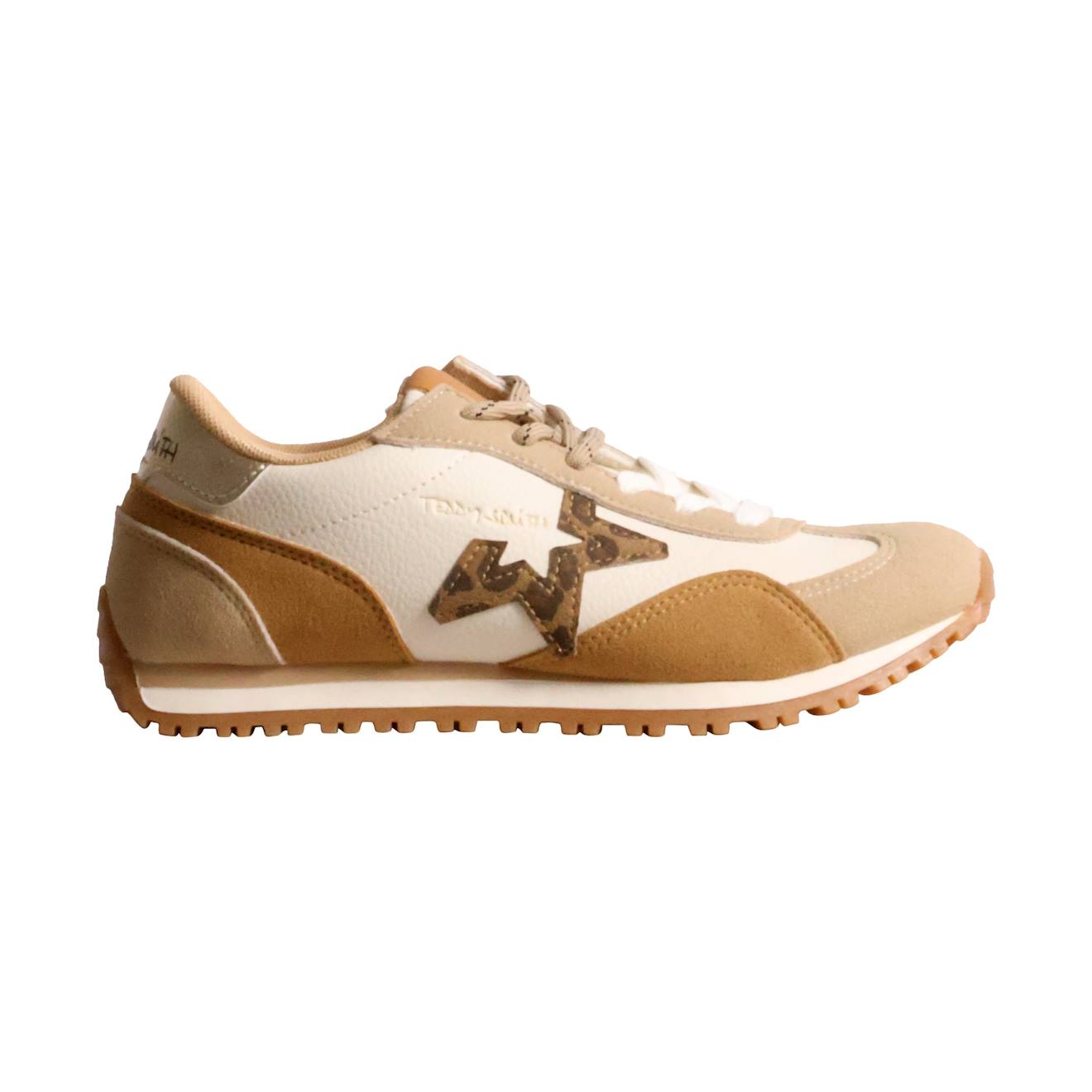 Baskets Basses Fille À Lacets Beige