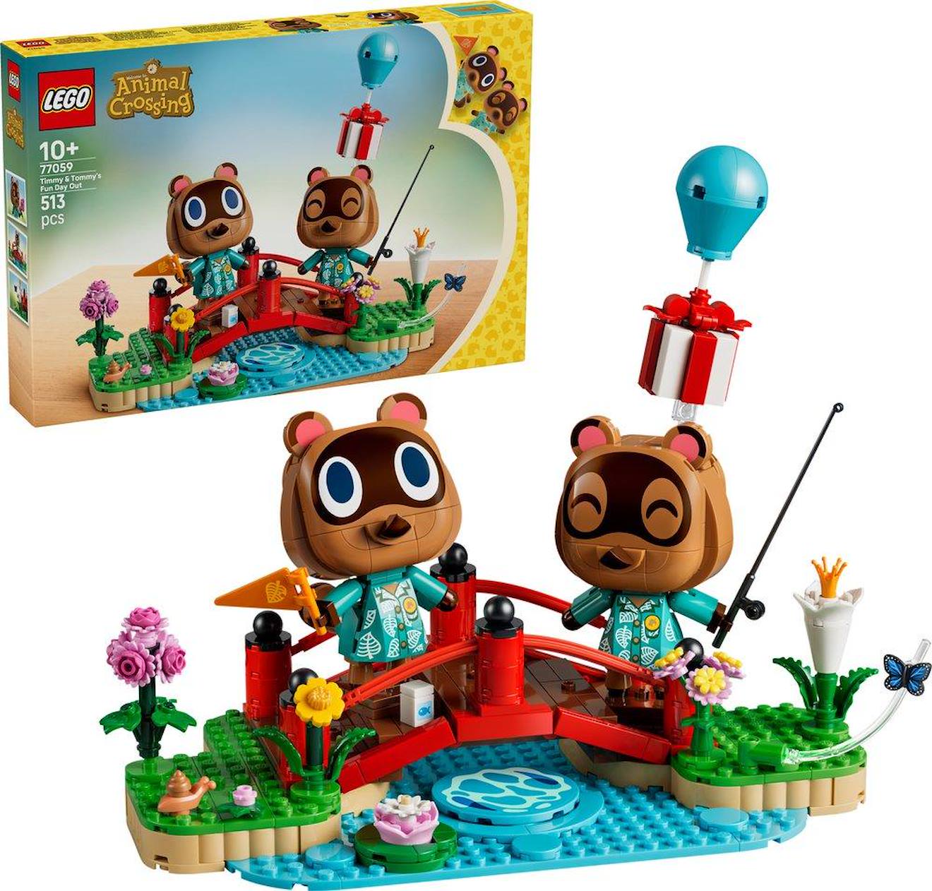 Lego Animal Crossing 77059 Promenade Avec Méli Et Mélo Multicolore