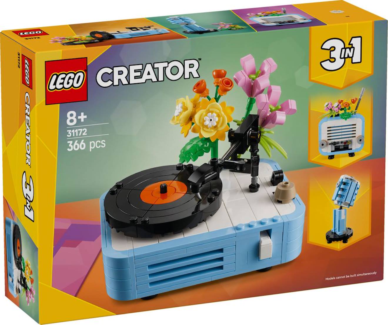 Lego Creator 31172 Le Tourne-disque Et Ses Fleurs Multicolore