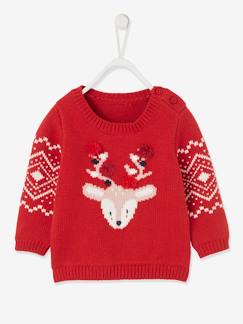 Bébé-Pull, gilet, sweat-Pull-Pull de Noël bébé mixte motif renne
