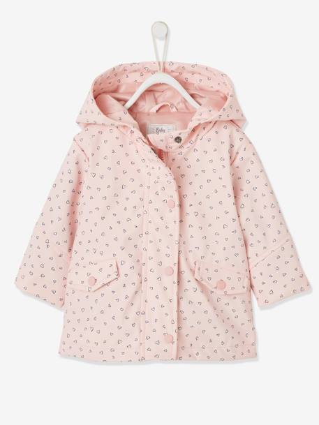 Cire Bebe Fille Double Fausse Fourrure Vieux Rose Vertbaudet