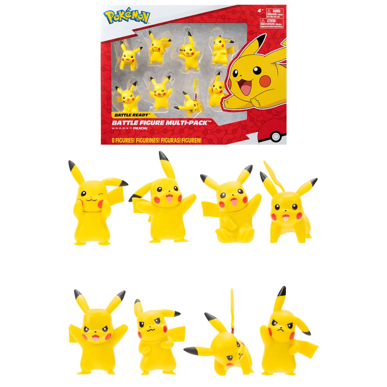 Lot De 8 Figurines Enfant Pokémon Pikachu Pack 4