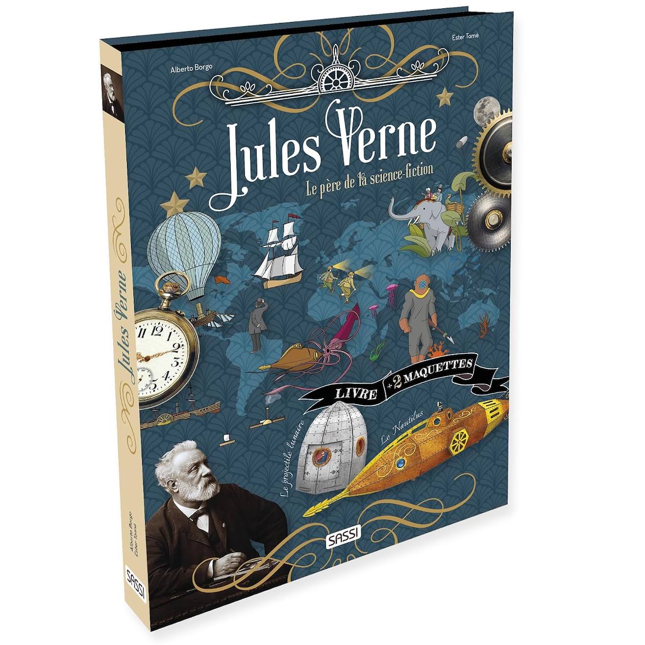 Livre Et Maquettes Jules Verne Bleu