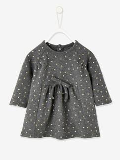 Bébé-Robe tricot imprimé irisé bébé fille