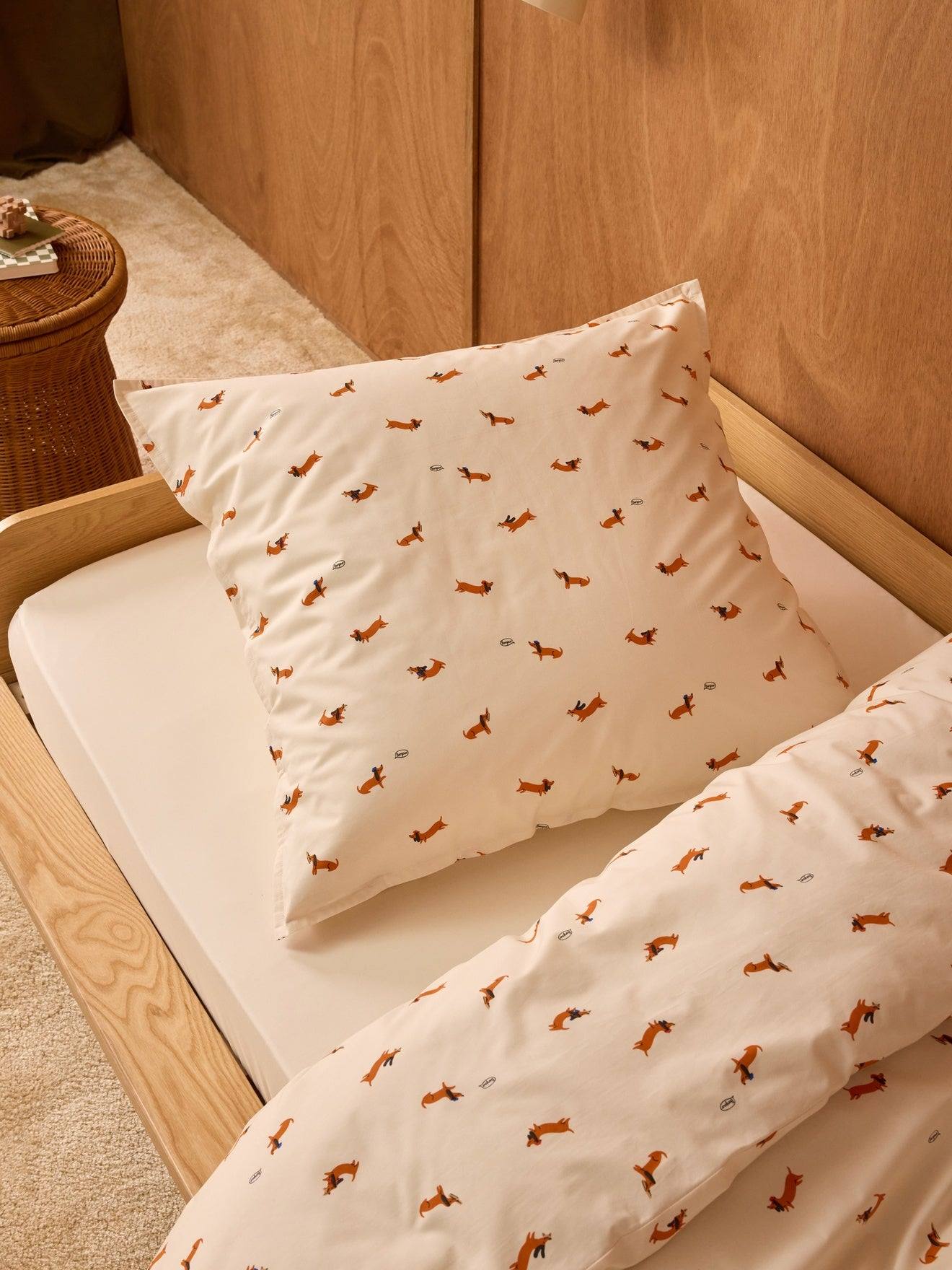 Taie D'oreiller Percale De Coton loki Chocolat
