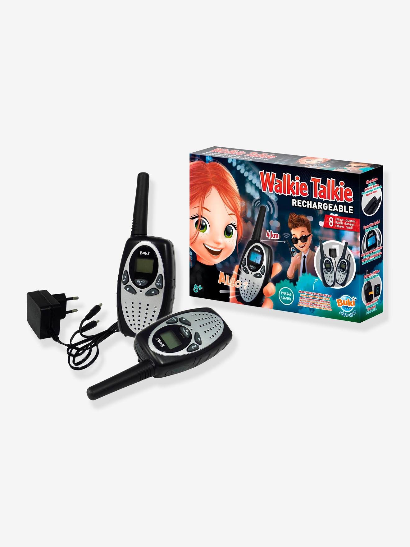 Talkie Walkie Rechargeables Noir