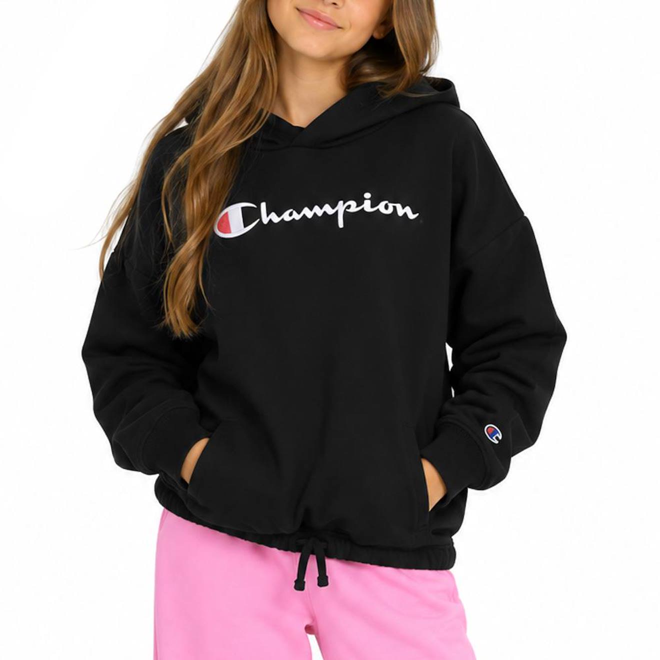 Sweat Fille Hoodie Noir