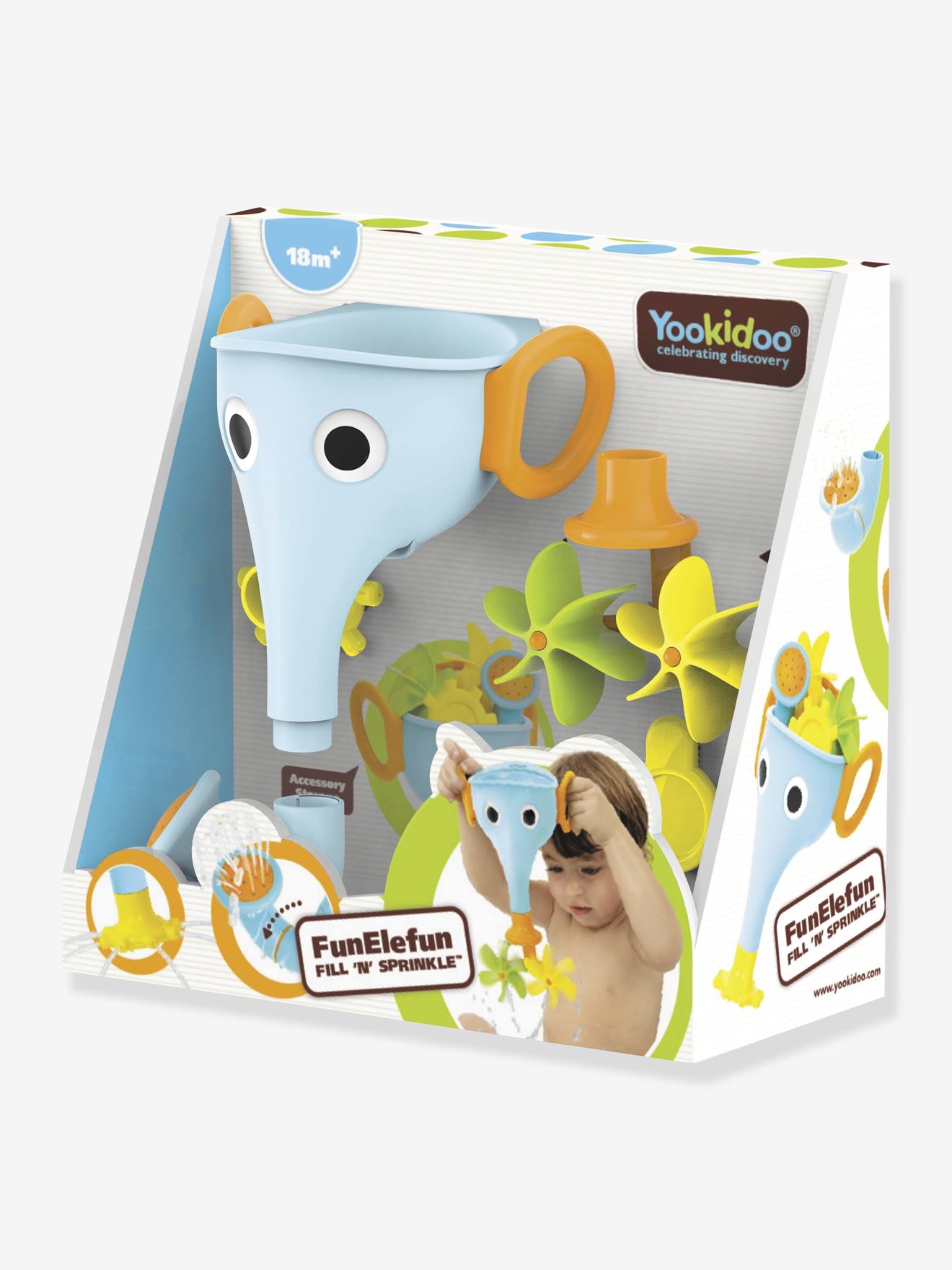 Eléphant de bain bleu (Yookidoo) - Image 1