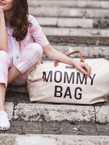 Sac à langer Mommy Bag large CHILDHOME blanc cassé+noir or+rose 5 - vertbaudet enfant 