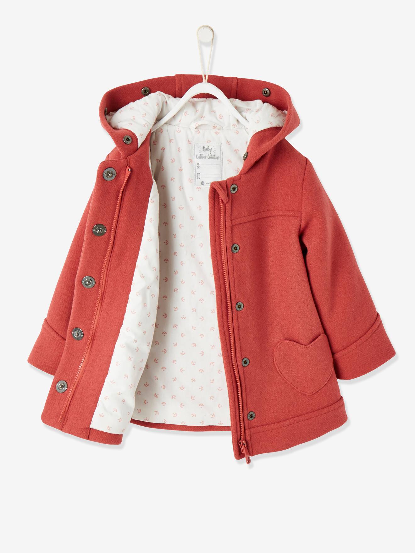 Vertbaudet Manteau /à Capuche b/éb/é Fille
