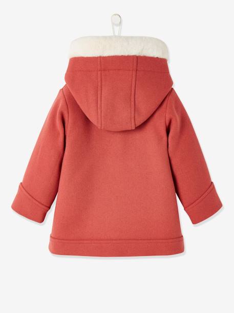 Manteau A Capuche Bebe Fille Rouge Vertbaudet