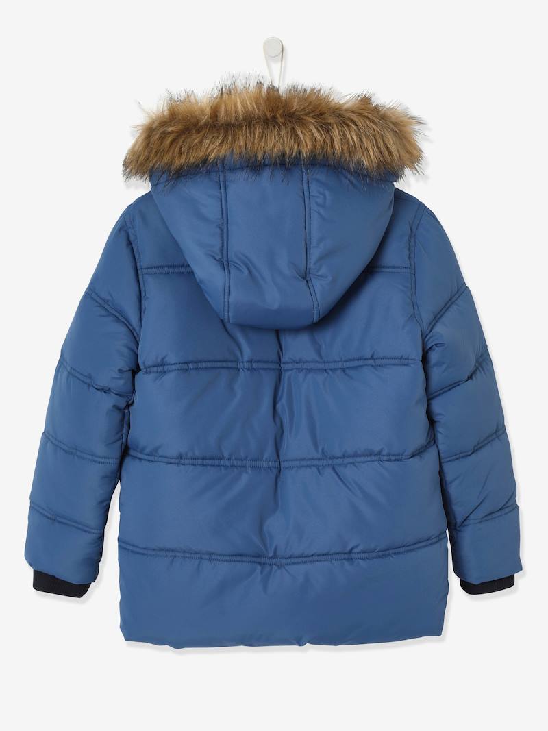 Doudoune Légère Vertbaudet Garçon - Bleu Jean - Taille 14A - Capuche - Déperlant