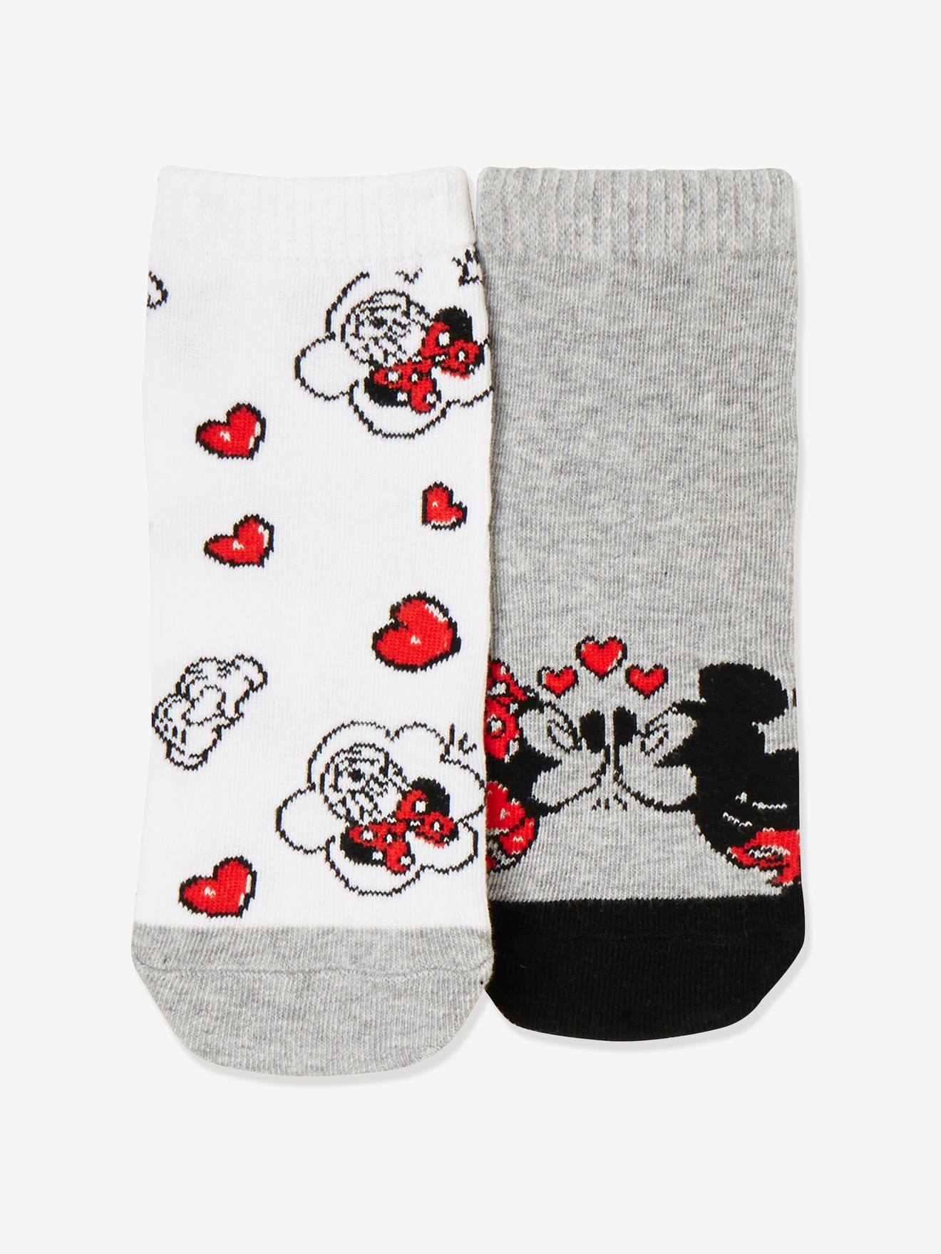 Lot de 2 paires de chaussettes Disney® Minnie gris clair bicolor/multicolor
