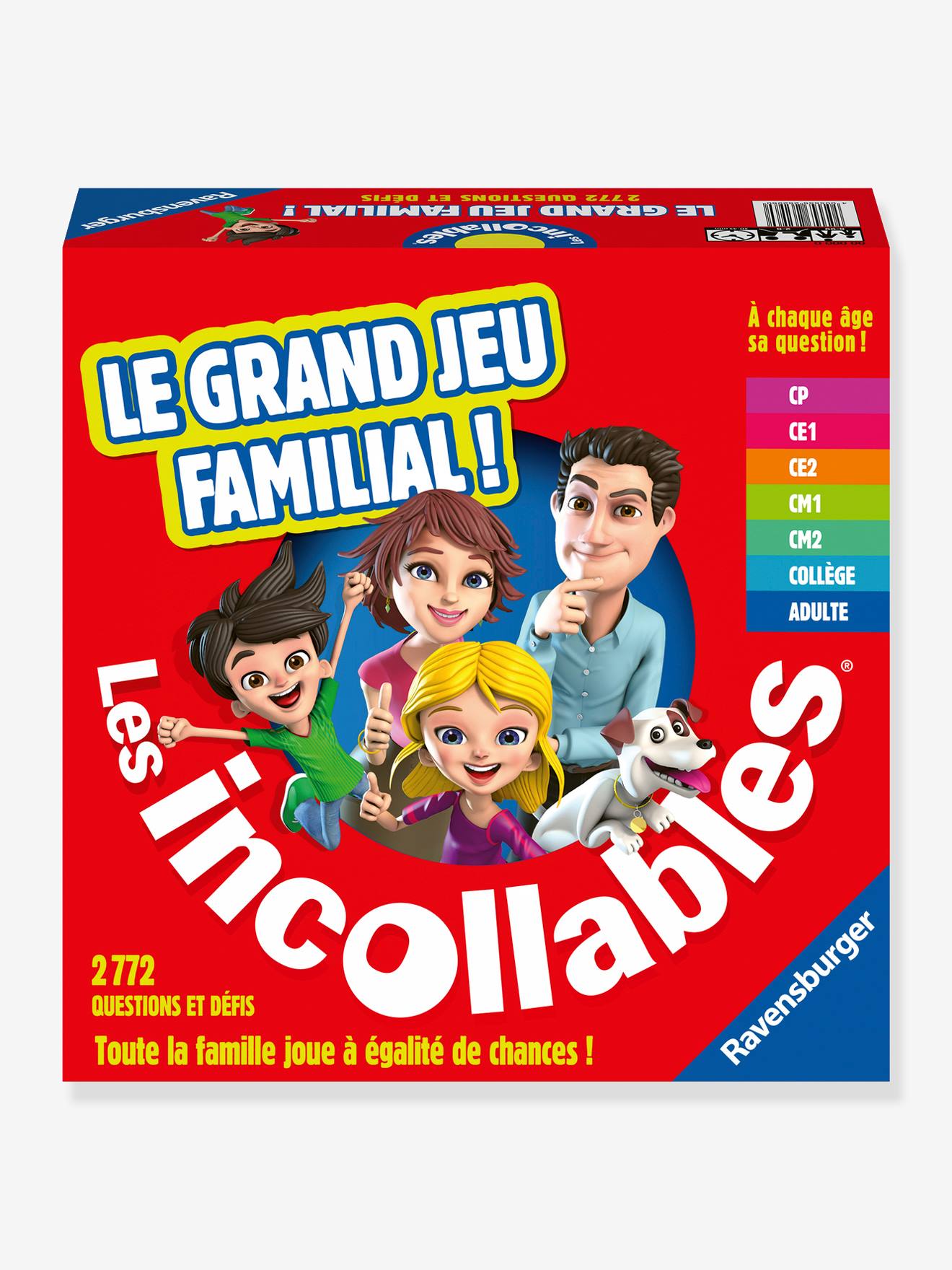Ravensburger - Le Grand Jeu Des Incollables New Ravensburger Rouge