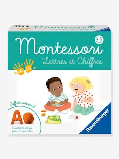 Jouet-Jeux éducatifs-Lire, écrire, compter et heure-Montessori - Lettres et chiffres RAVENSBURGER