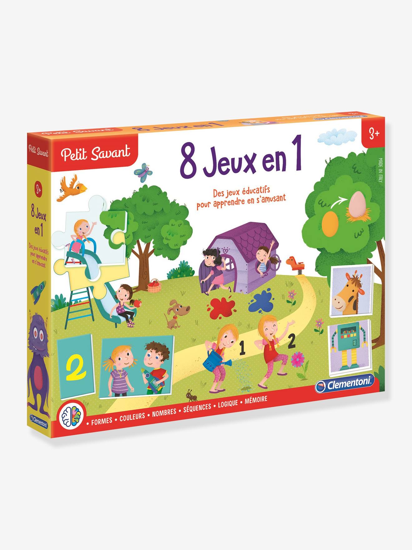 8 jeux éducatifs Clementoni vert