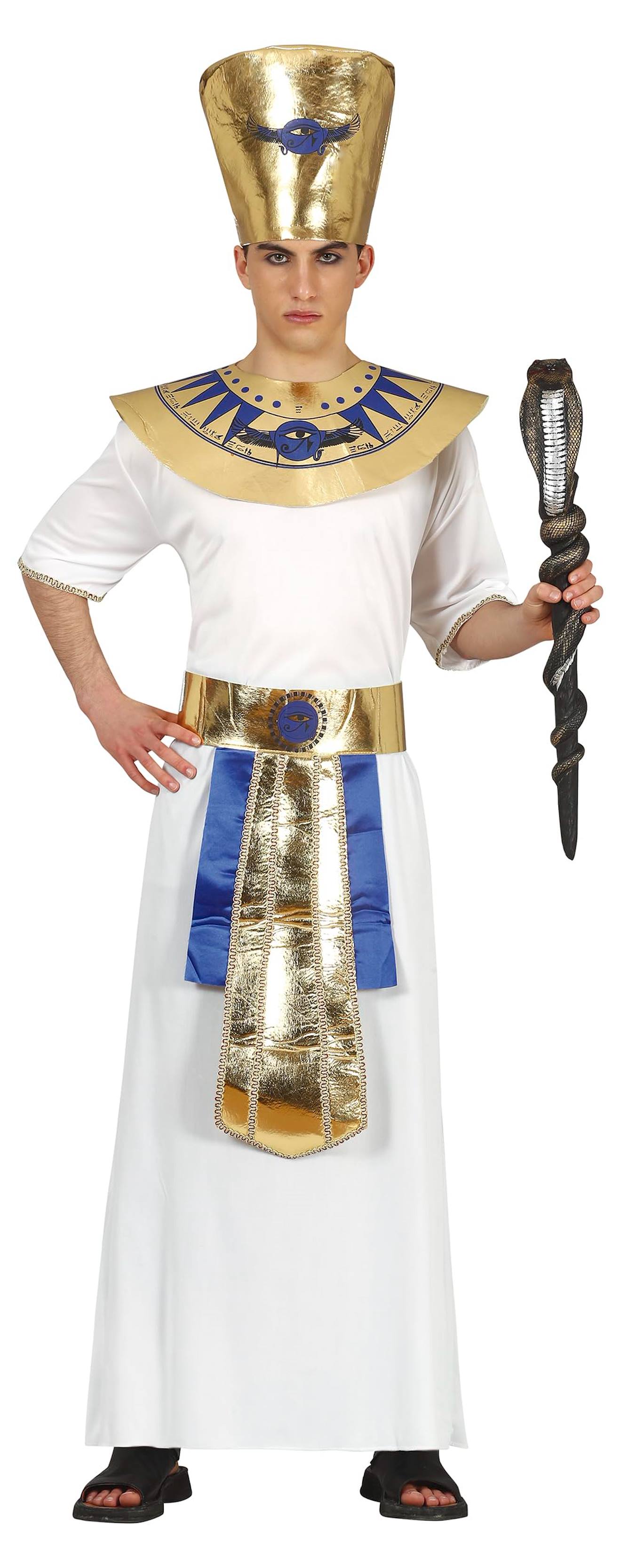 Déguisement Enfant Pharaon Pantalon Et Ceinture Blanc, Or Déguisement Enfant Pharaon Pantalon Et Ceinture Blanc, Or