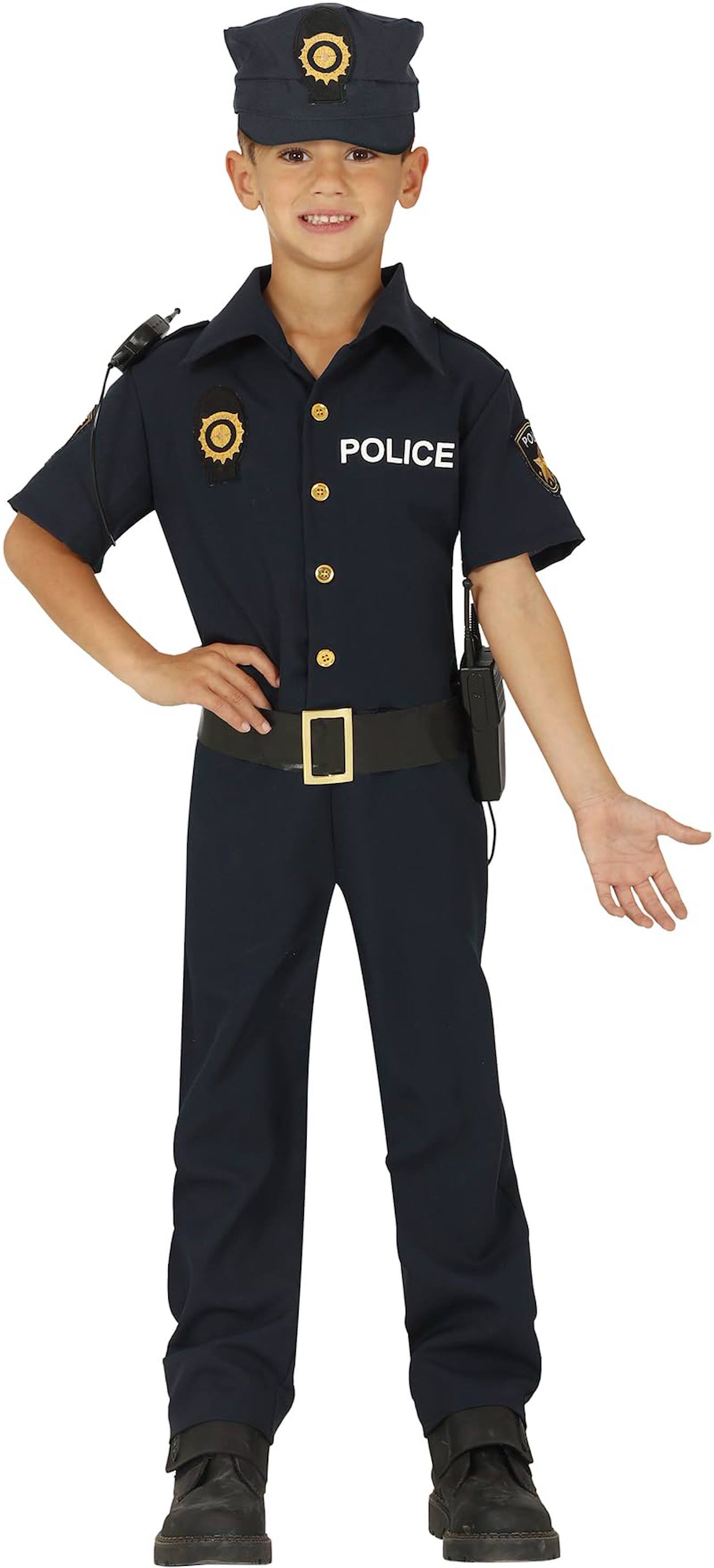 Déguisement Enfant Garçon Policier Avec Chapeau Et Bonnet Bleu Déguisement Enfant Garçon Policier Avec Chapeau Et Bonnet Bleu