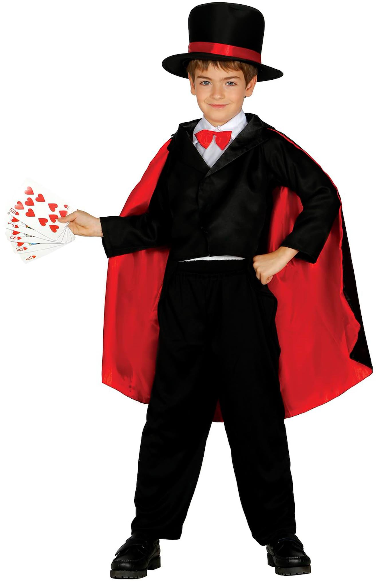 Déguisement Enfant Garçon Magicien Effet Satin Noir Déguisement Enfant Garçon Magicien Effet Satin Noir