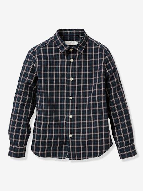 Chemise enfant en popeline rayée - Blanc/rouge | Paris