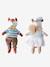 Lot de 2 poupées en lin Renard + Renarde multicolore 1 - vertbaudet enfant 