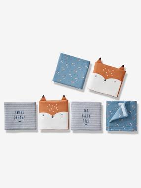 Tour De Lit Bébé Vertbaudet Baby Fox - 6 Éléments, Oeko-Tex, Bleu/Multicolore, Sécurité Et Déco