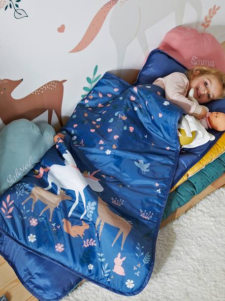 Cosy Wrap en polyester avec oreiller intégré FORET ENCHANTEE BLEU 4 - vertbaudet enfant 