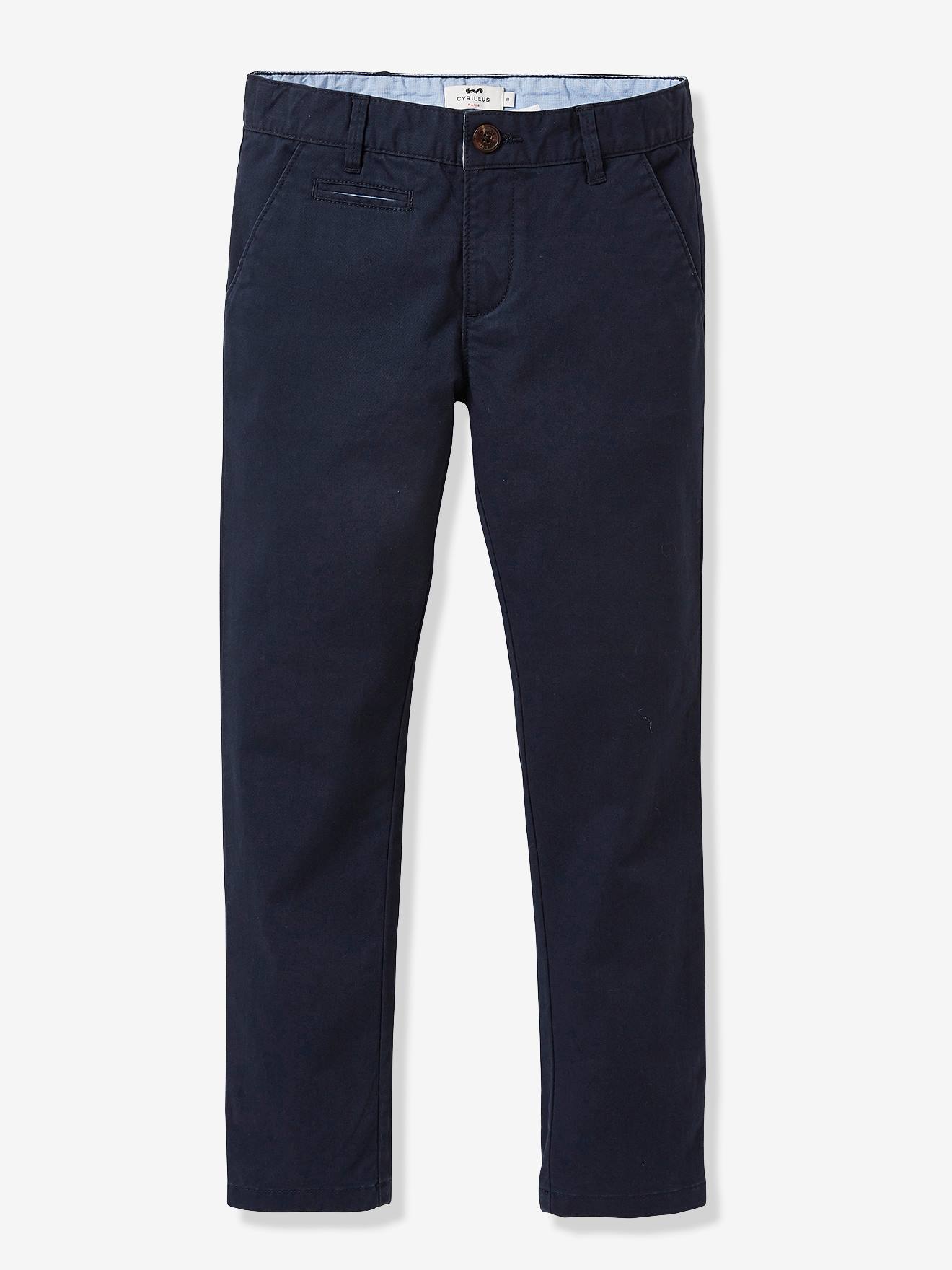 Chino Garçon Cyrillus Marine