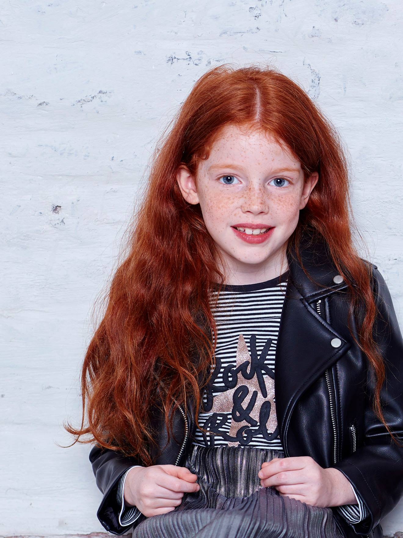 T-shirt fille rayé Rock&Roll\