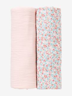 Puériculture-Matelas, accessoires de lange-Lot de 2 maxi langes 120x120 cm pour emmaillotage