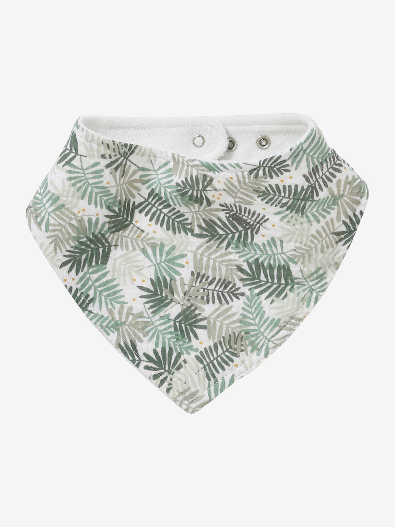Lot 3 bavoirs bandanas en gaze de coton hanoi (Vertbaudet) - Image 1