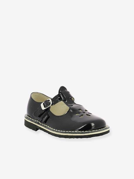 Sandales cuir Dingo ASTER® blanc+vernis noir 8 - vertbaudet enfant 