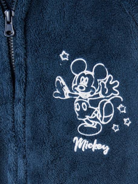 Combi-pilote bébé garçon Disney Mickey® en sherpa, capuche fantaisie bleu jean 4 - vertbaudet enfant 